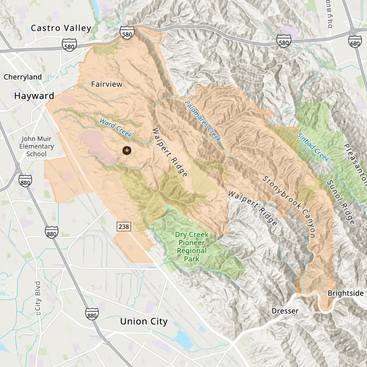 Map of H.A.R.D. Area 4 parks and facilities