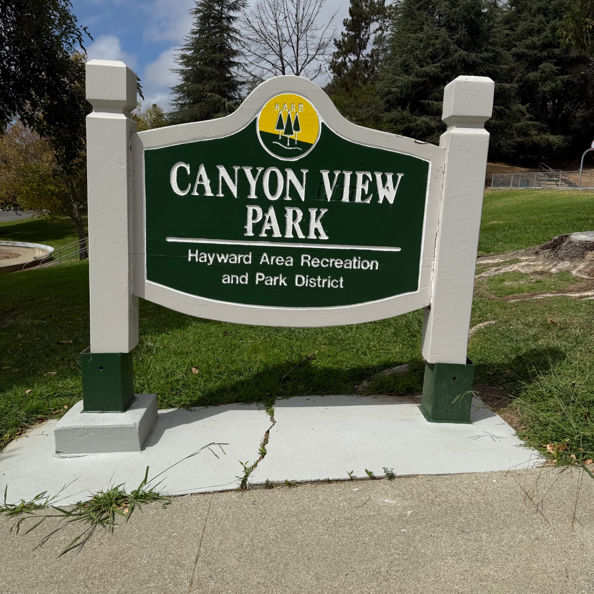 Canyon View Park entrance sign