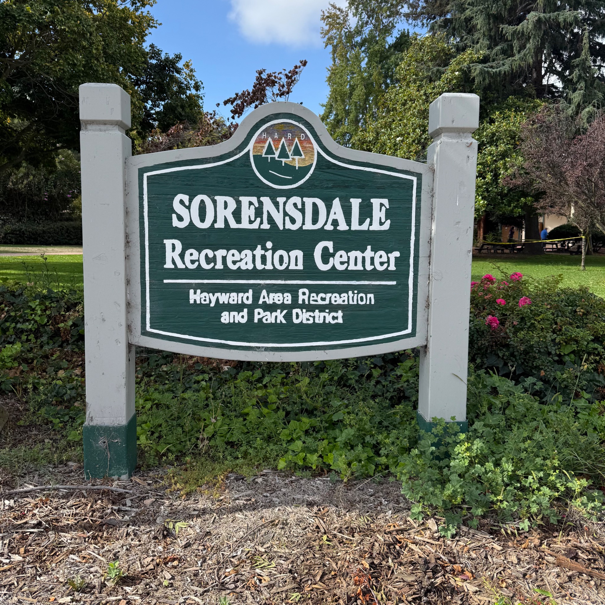 Sorensdale Recreation Center entrance sign